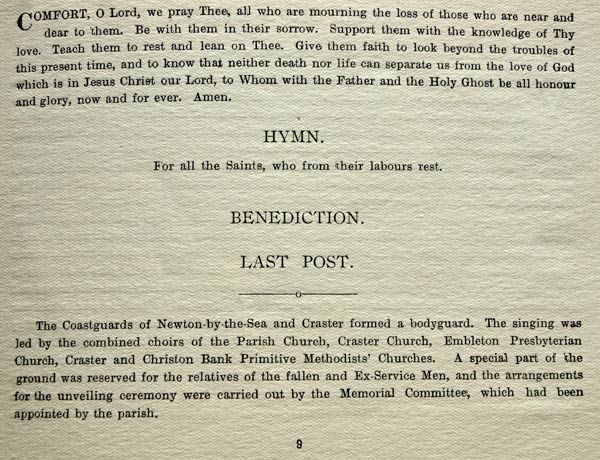 Spitalford Memorial Commemorative Booklet - Page 9